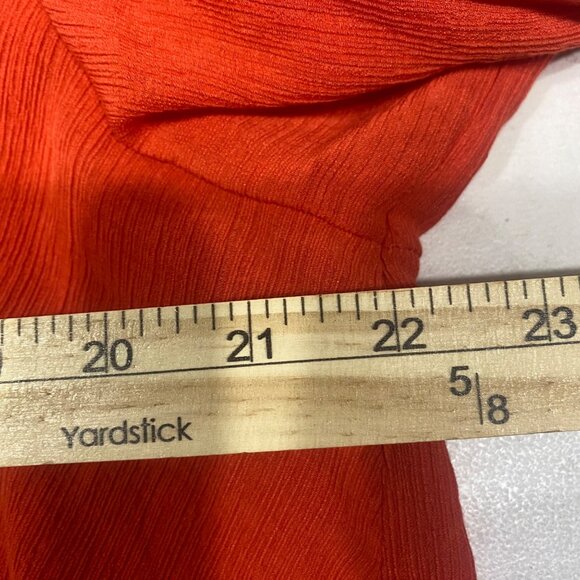 Free People Check On It Wrap Top Womens SM Red Casual Boho Holiday - Picture 6 of 9